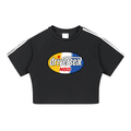 Oval Badge Taped Cooling Performance Crop Top