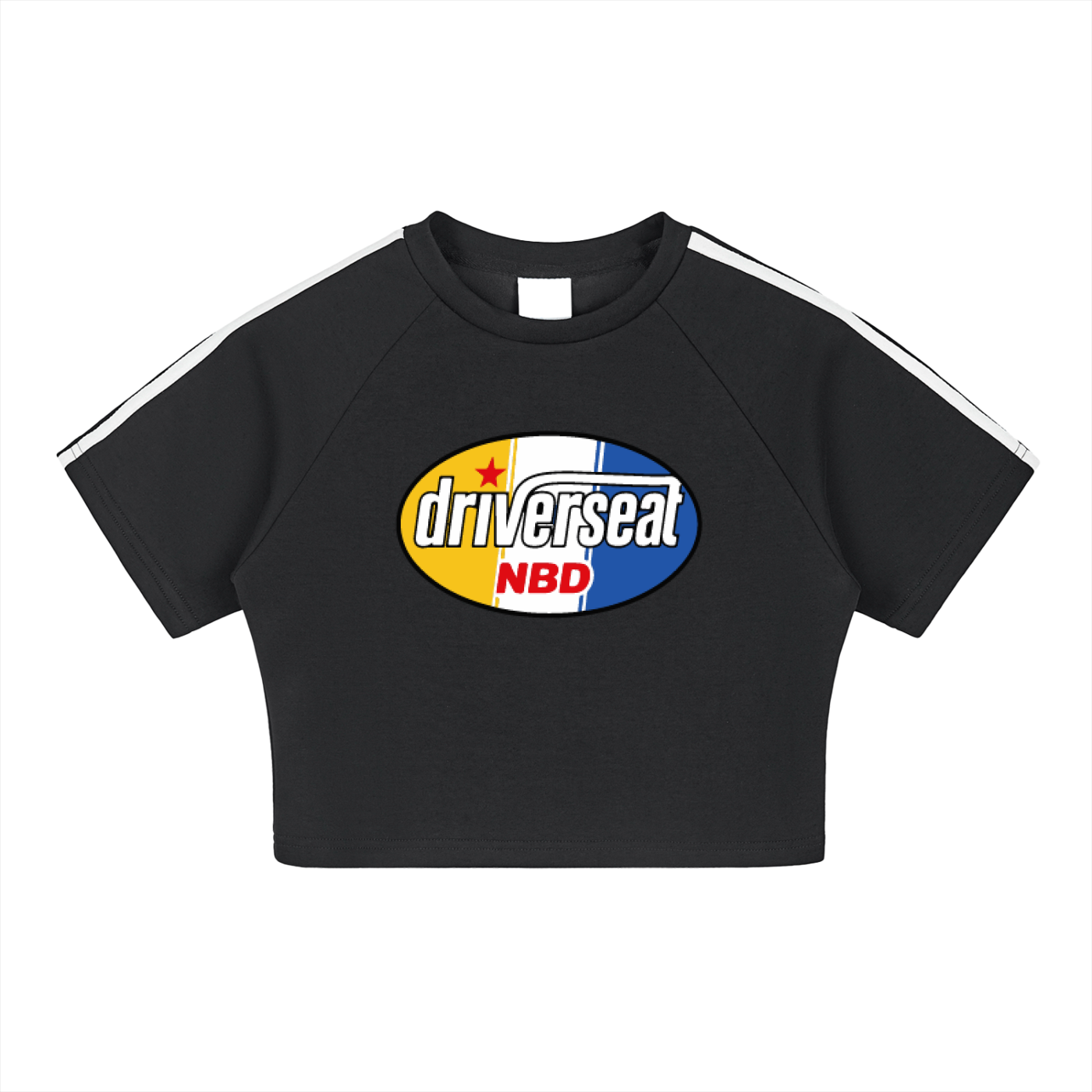 Oval Badge Taped Cooling Performance Crop Top