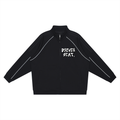 Logo Reflection Striped Sleeve  Jacket