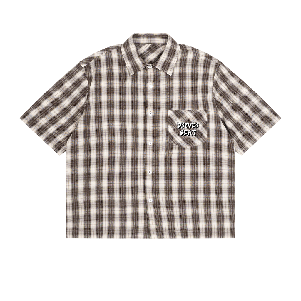 Unisex Boxy Plaid Short Sleeve Shirt