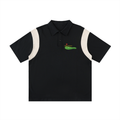 Greensmen Contrast Panel Cotton Polo Shirt