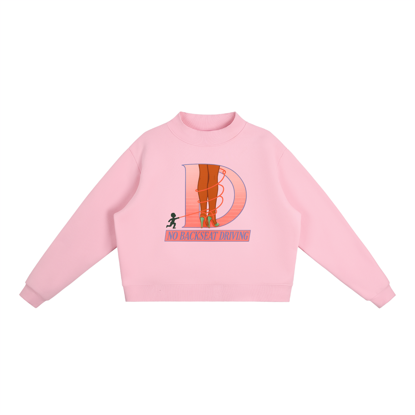 Tied Fleece Mock-Neck Sweatshirt