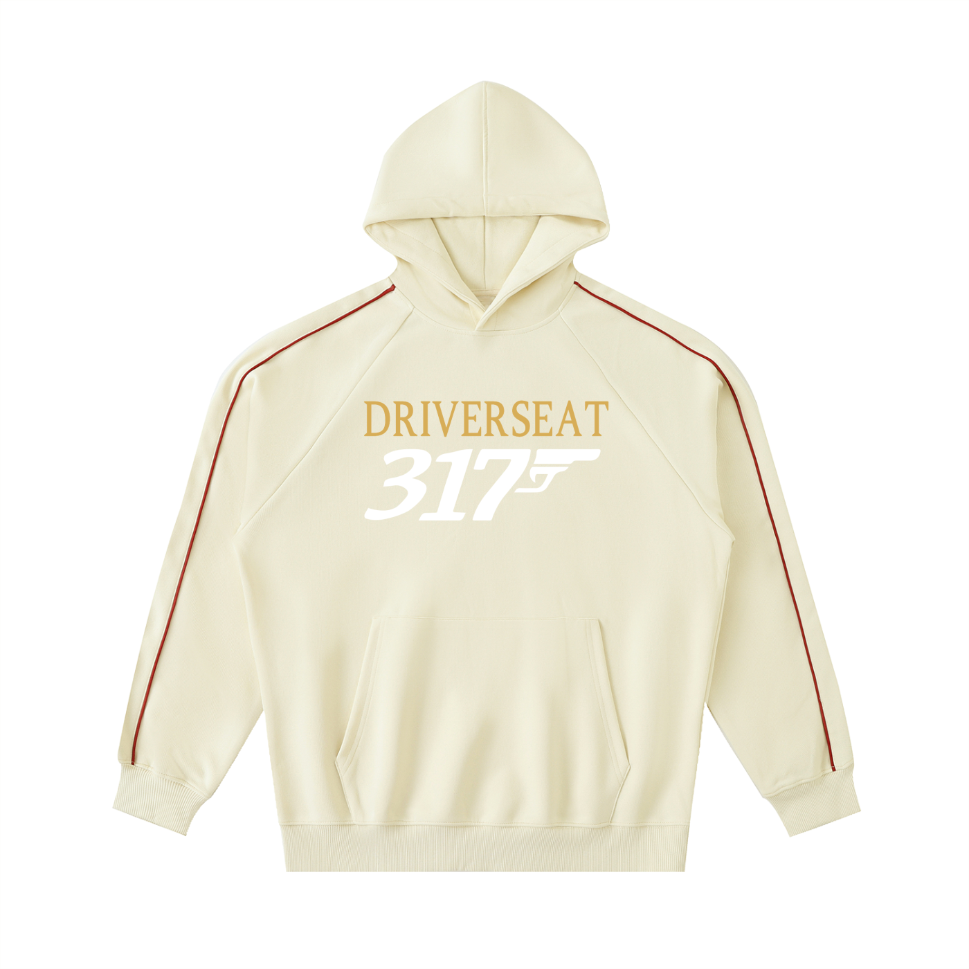 00317 Contrast Piping Hoodie