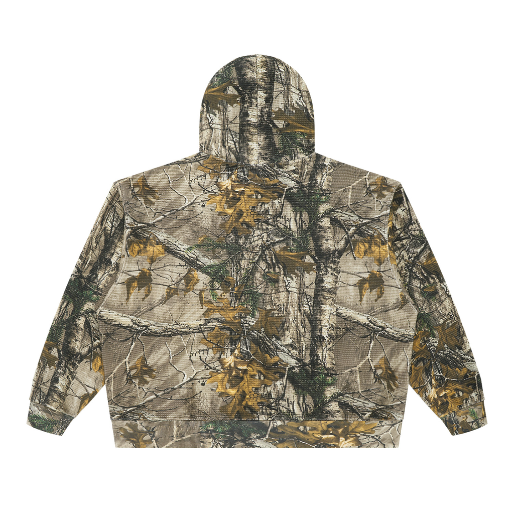 Unisex Waffle Tree Camo Boxy Hoodie