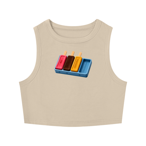Ice Cream Crewneck Crop Tank Top