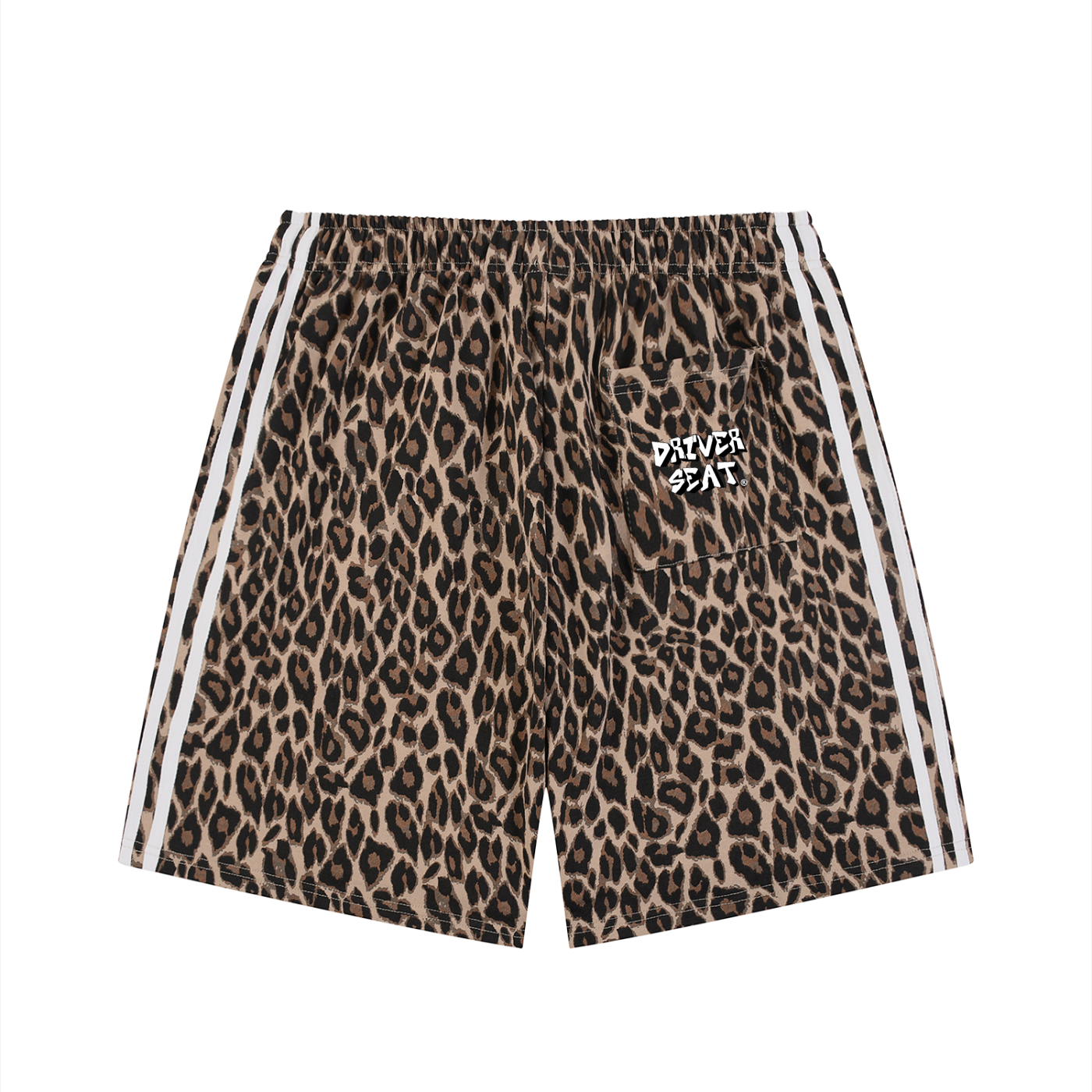 Unisex Heavyweight Leopard Drawstring Shorts
