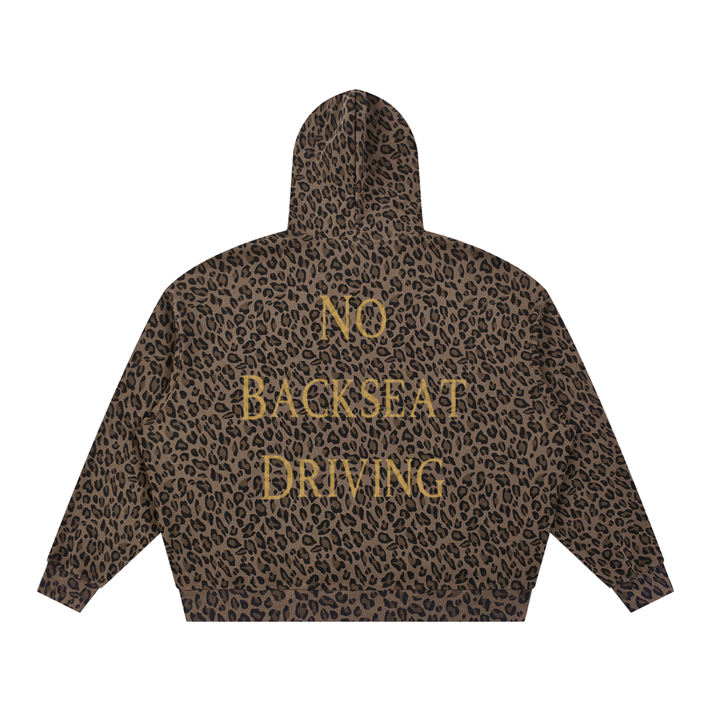 Unisex Boxy Leopard Print Hoodie