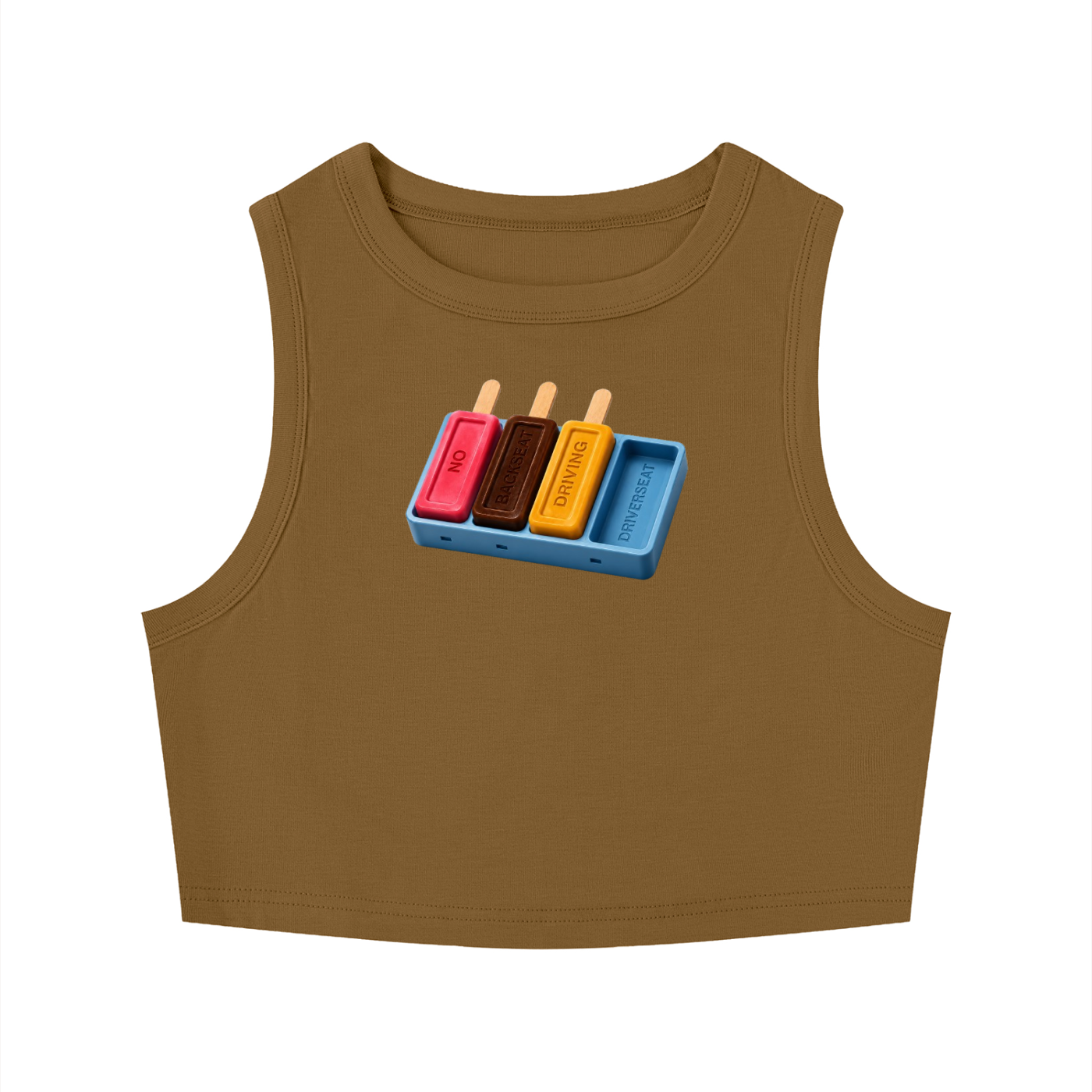 Ice Cream Crewneck Crop Tank Top