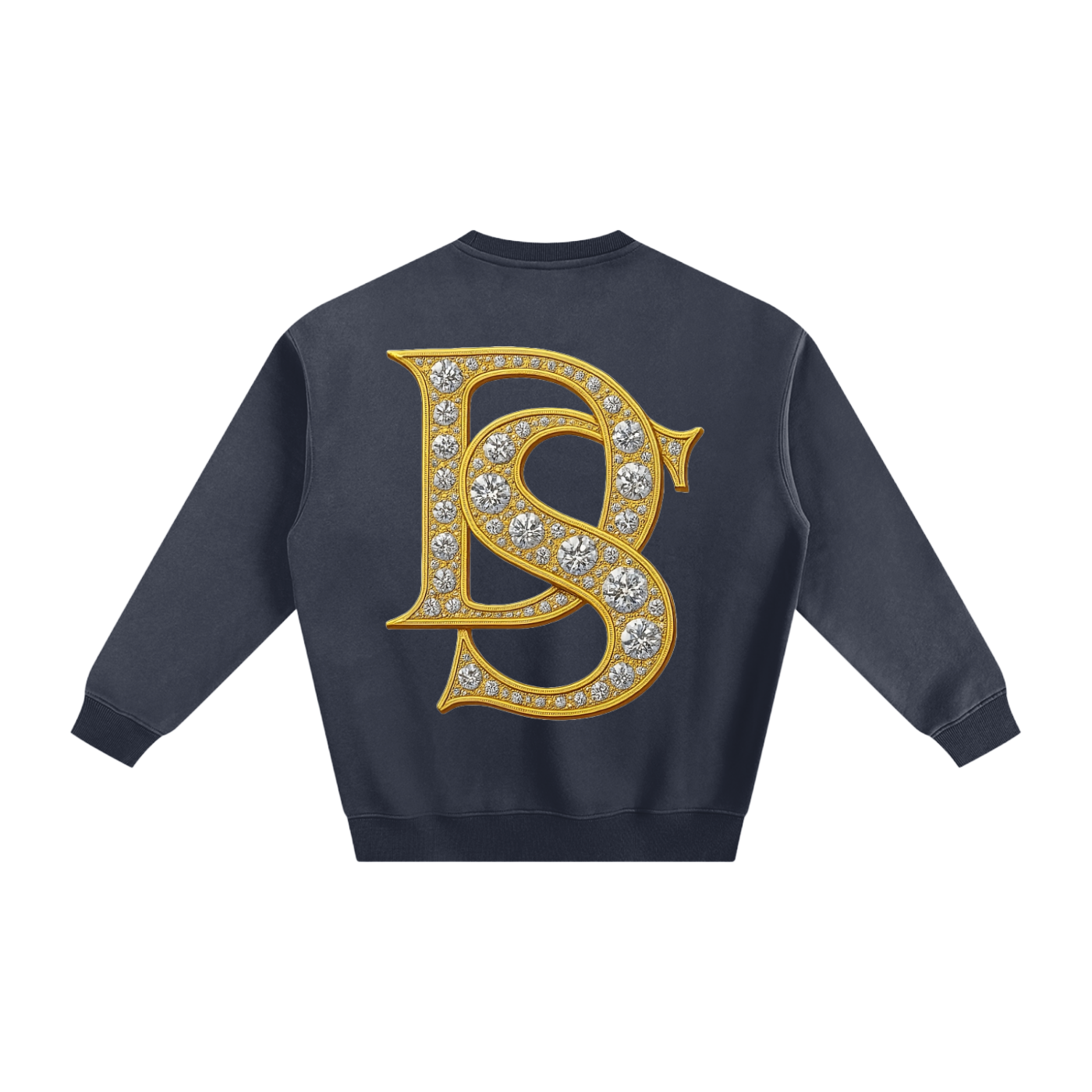 Bling Emblem Fleeced Sweatshirt