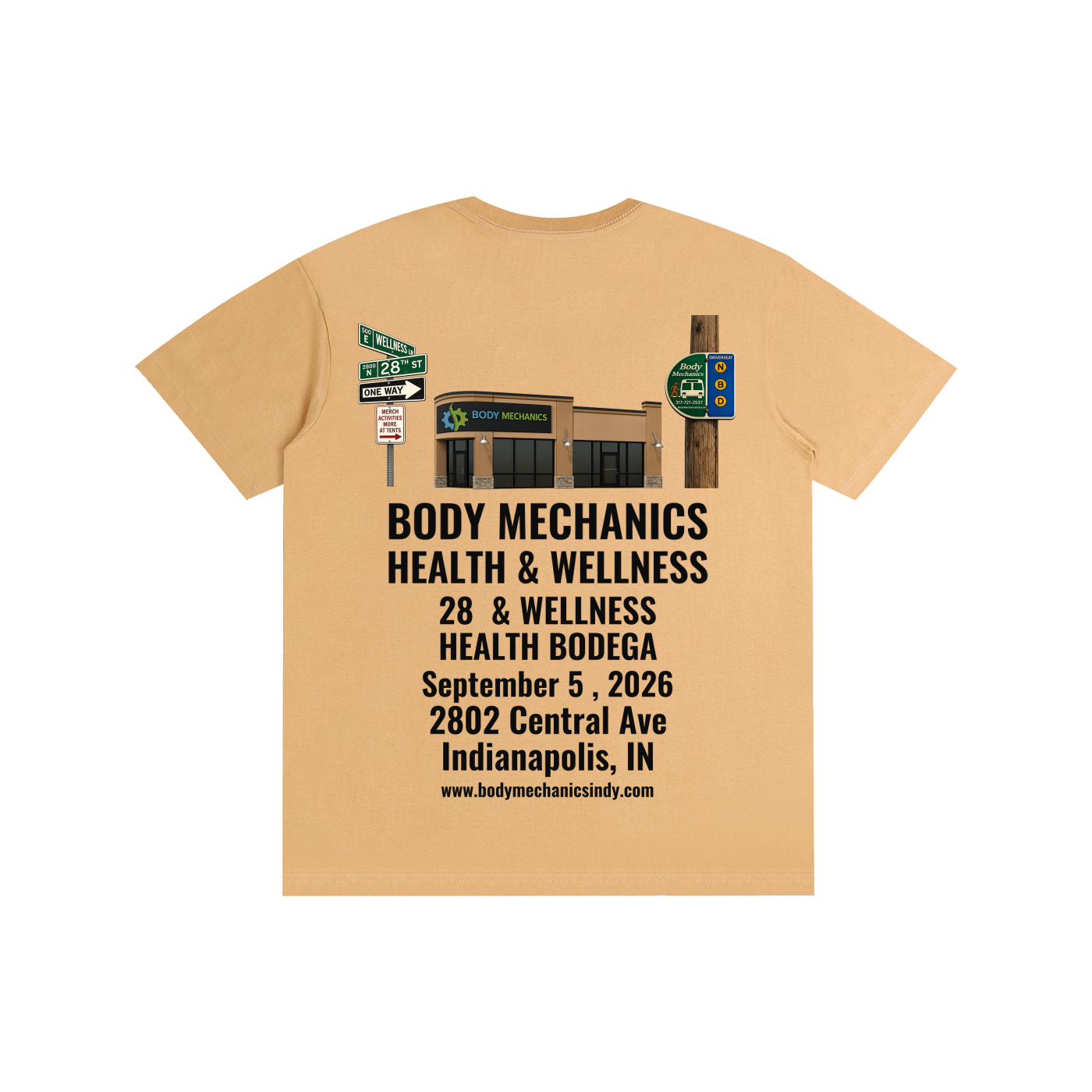 Body Mechanics STREET Pure Cotton Unisex T-Shirt 5.8oz