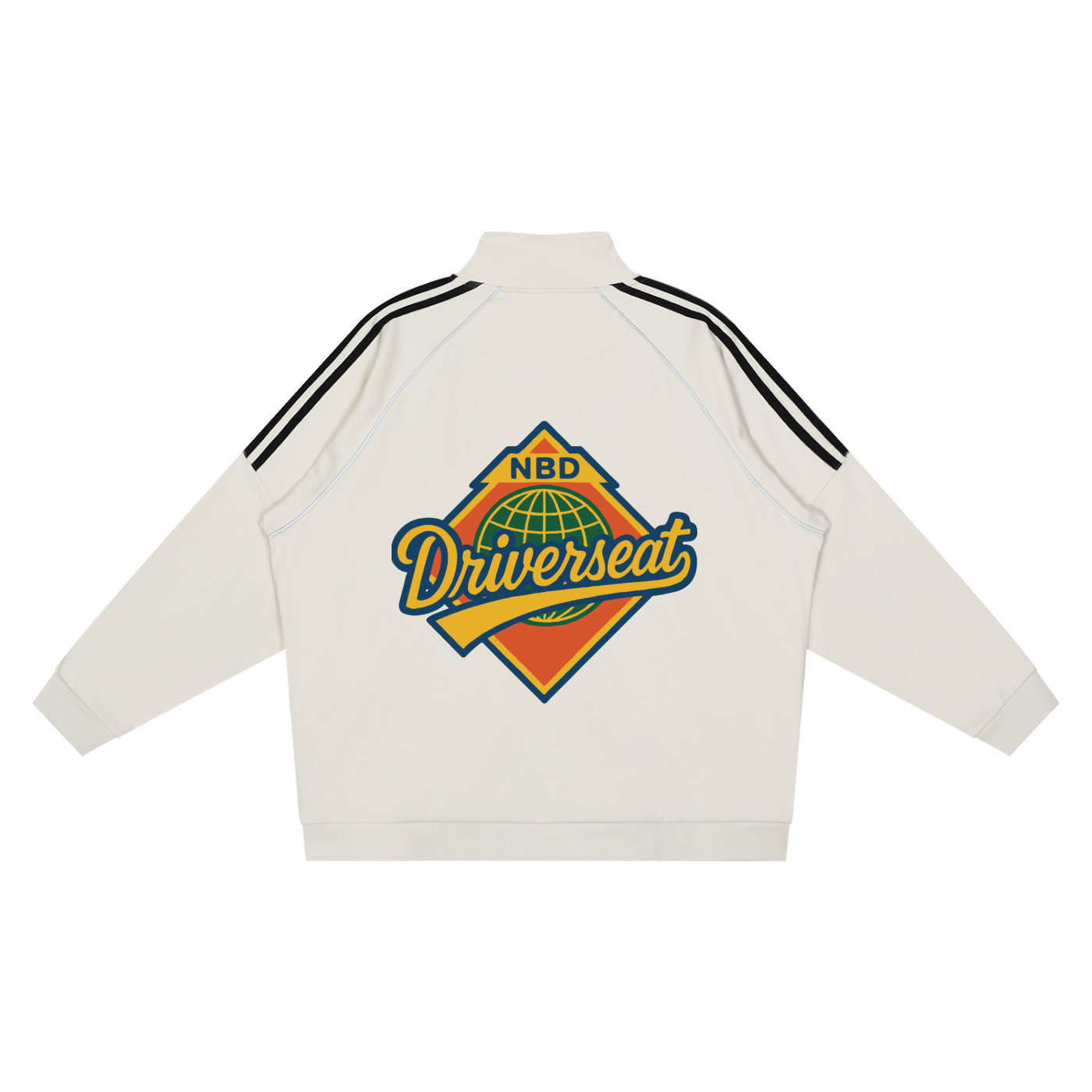 Reflection Striped Raglan Sleeve  Jacket