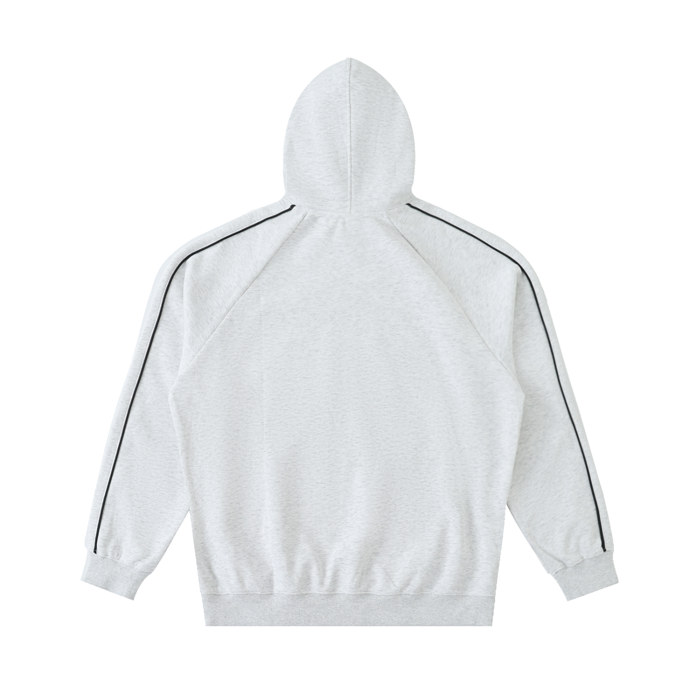Oval Badge Contrast Piping Hoodie