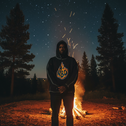 NBD Flame Sunfaded Edge Hoodie