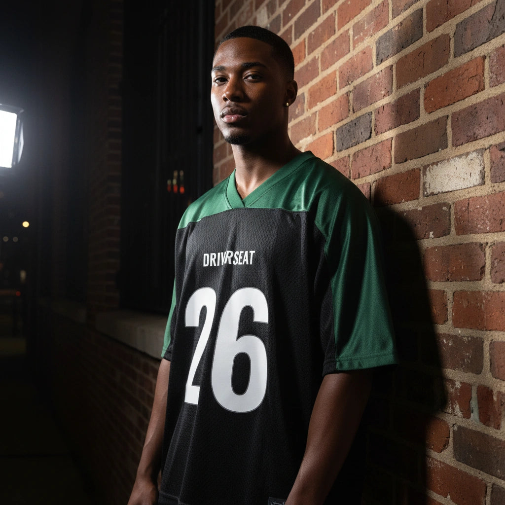 Mesh V-Neck Jersey