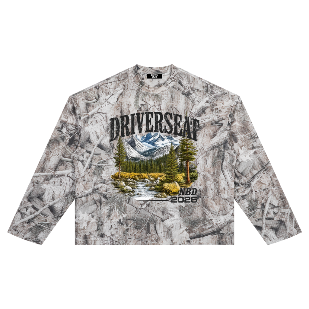 Tree Camo Waffle Long Sleeve Shirt