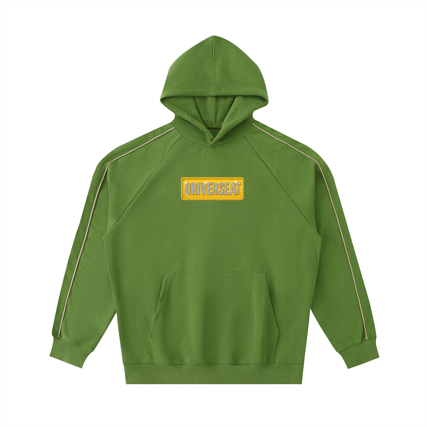 Bling Contrast Piping Hoodie