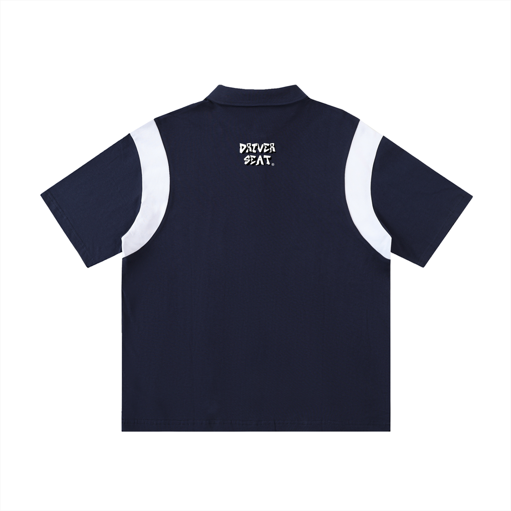 Logo Contrast Panel Polo Shirt