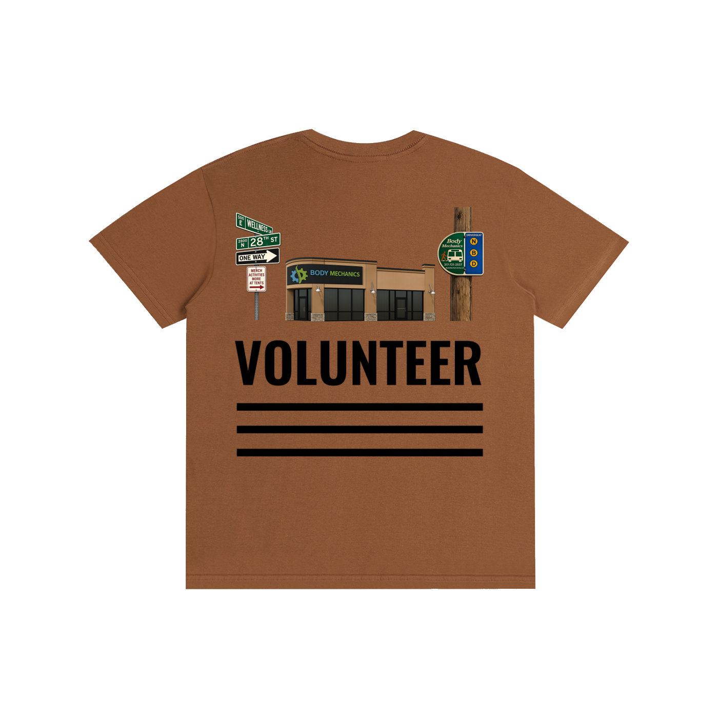 Body Mechanics STREET volunteer Pure Cotton Unisex T-Shirt 5.8oz
