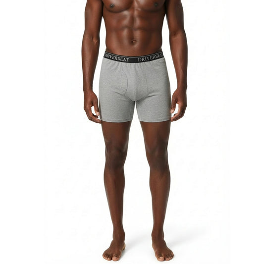 Essential Cotton Wicking Boxer Brief - Heather Grey