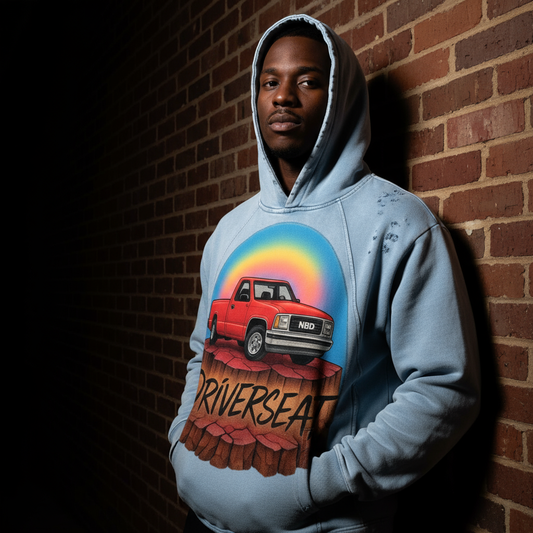 Stuck on Top Vintage Washed Frayed-Hem Hoodie