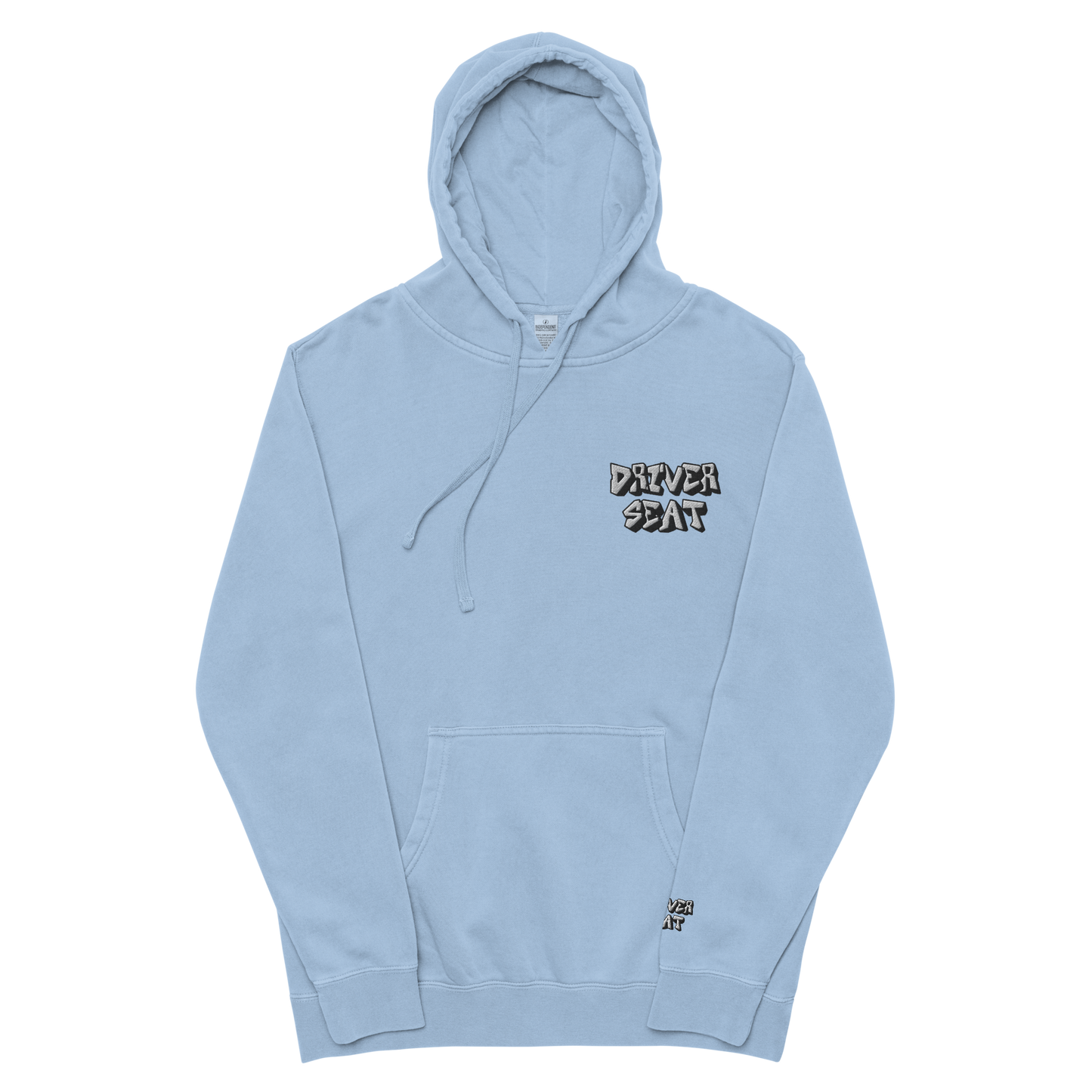 Pigment-Dyed Hoodie - Light Blue