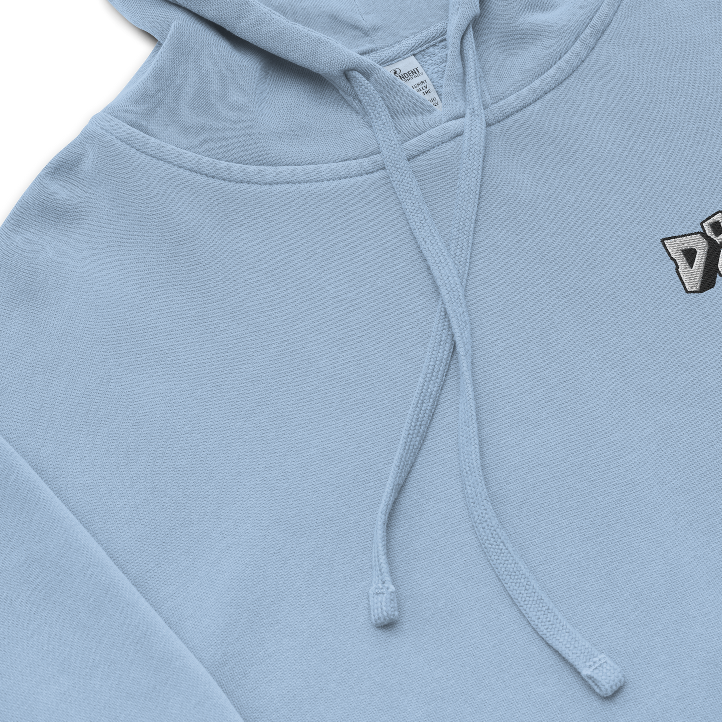 Pigment-Dyed Hoodie - Light Blue