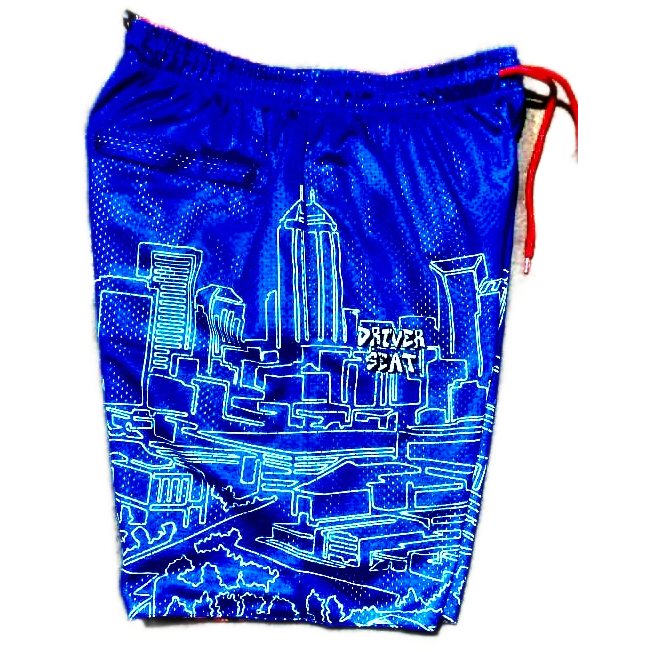 Reversible City AAU Shorts (Red/Blue)