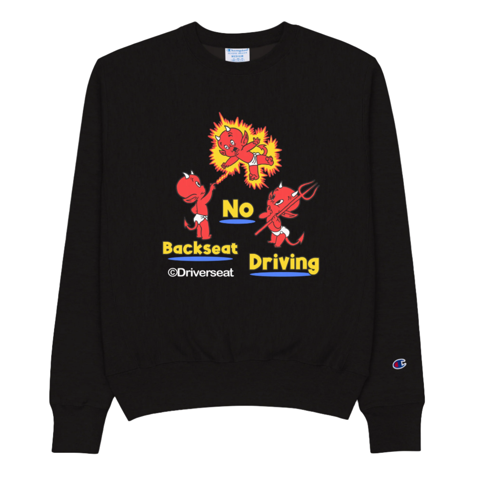 Zap! Champion® Reverse Weave Sweatshirt - Black