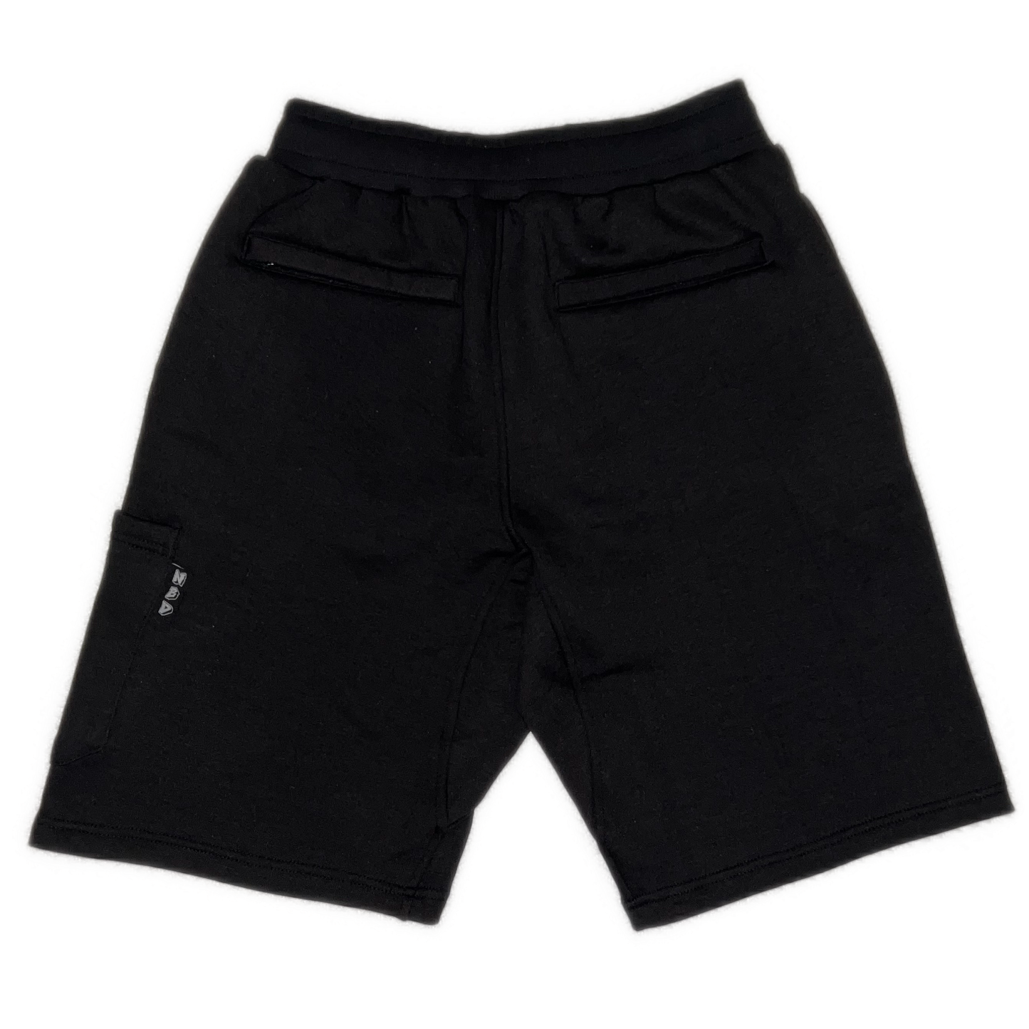 Fleece Cargo Shorts - Black