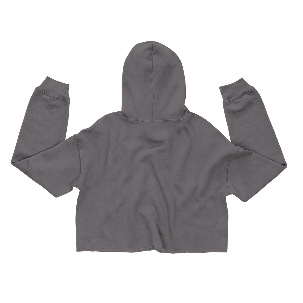 Doberman Crop Hoodie - Storm