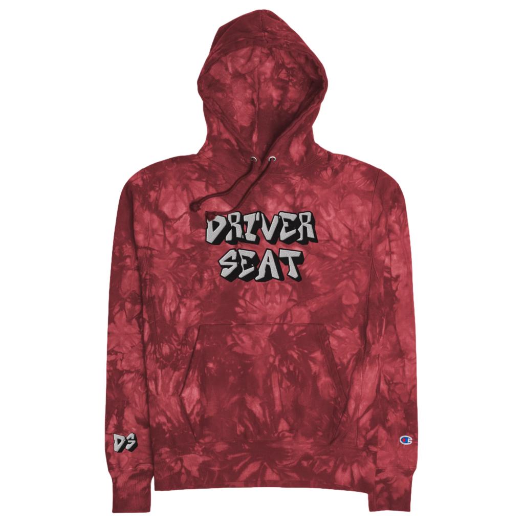 Logo Tie-Dye Champion Hoodie - Mulled Berry