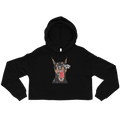 Doberman Crop Hoodie - Black