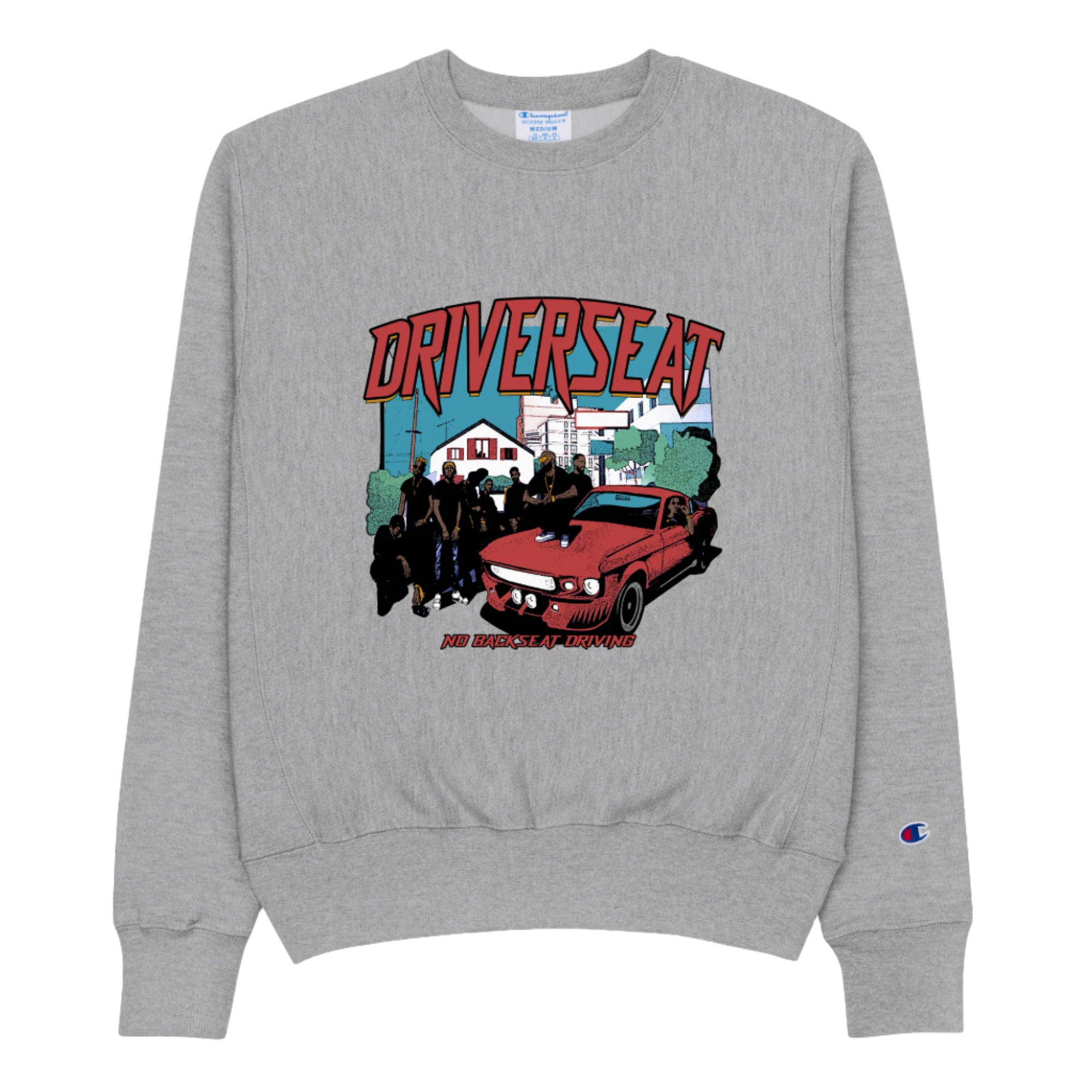 Wit Tha Crew Champion® Reverse Weave Sweatshirt - Oxford Grey