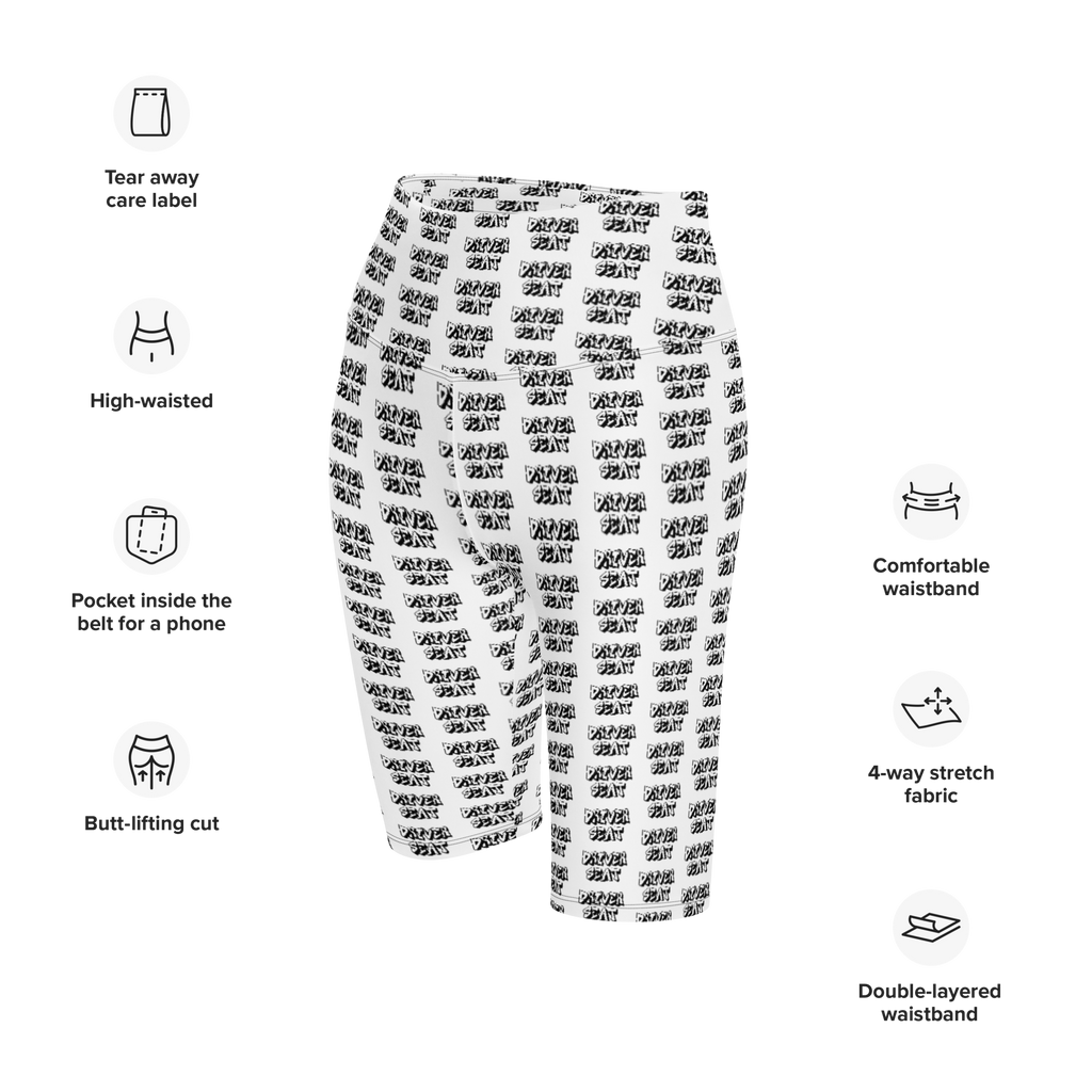 Repeater Biker Shorts - White