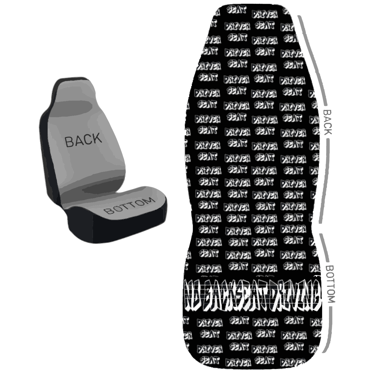 Seat Cover - Logo Print