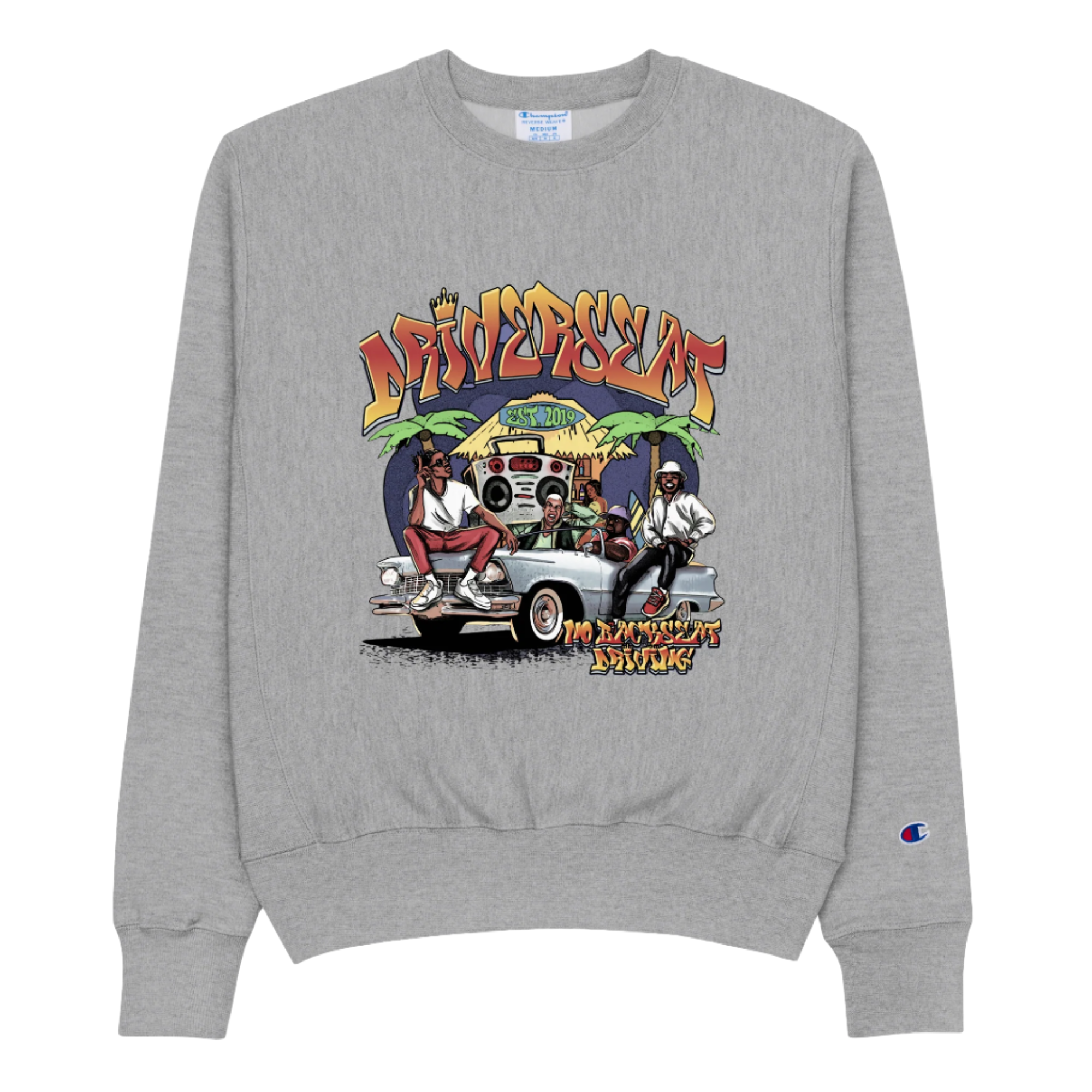 Vibez Champion® Reverse Weave Sweatshirt - Oxford Grey