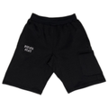 Fleece Cargo Shorts - Black