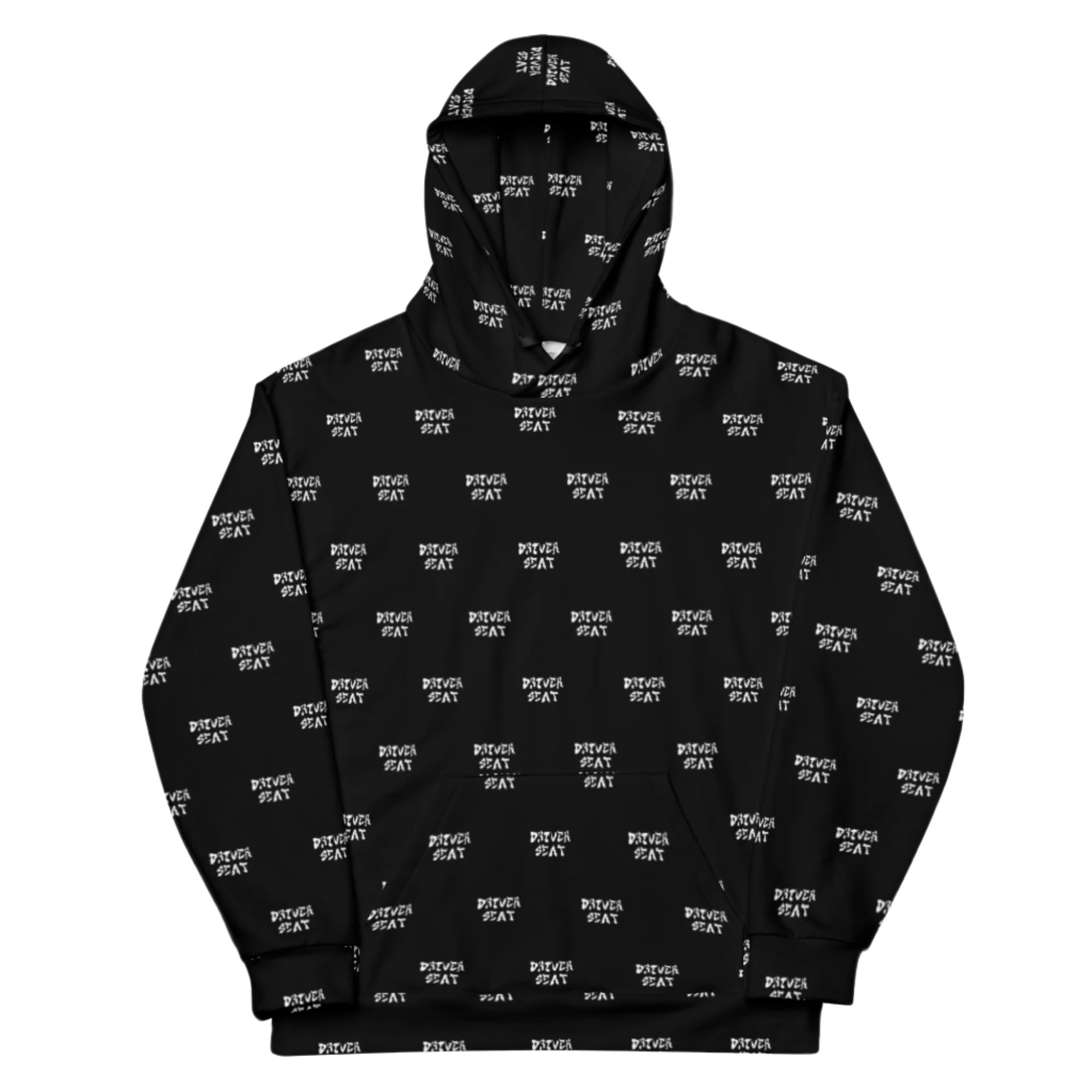 Repeater All Over Print Hoodie - Black