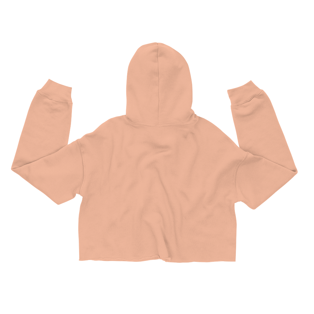 Doberman Crop Hoodie - Peach