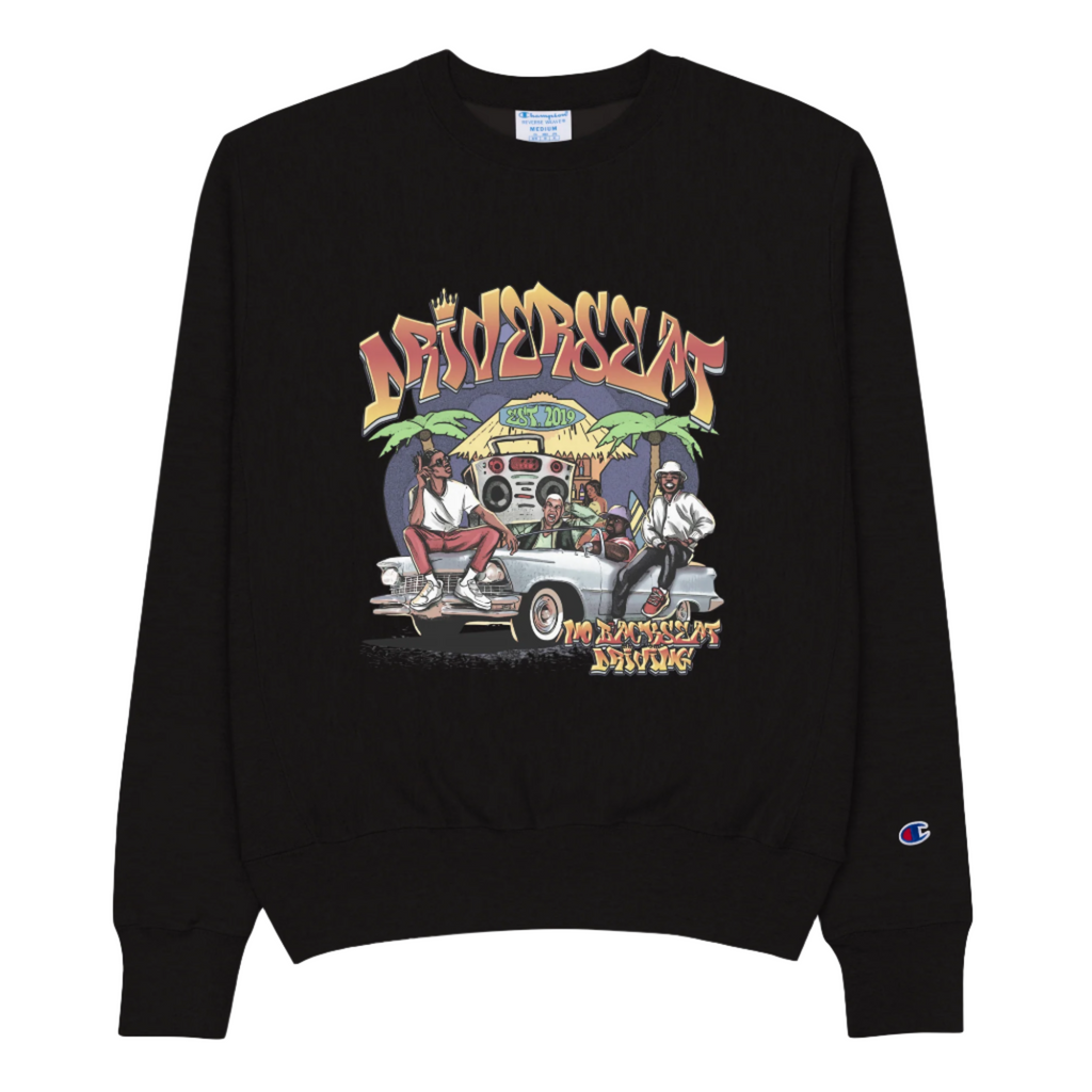 Vibez Champion® Reverse Weave Sweatshirt - Black