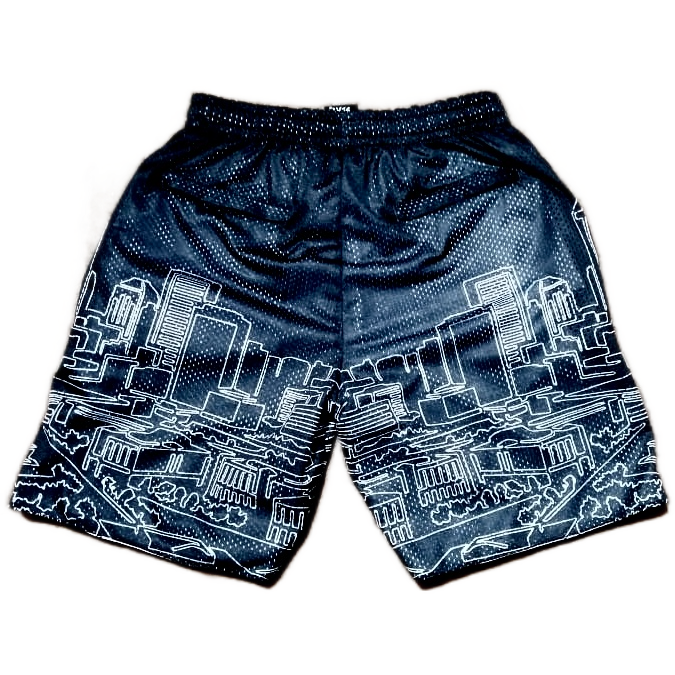 Reversible City AAU Shorts (Black/White)