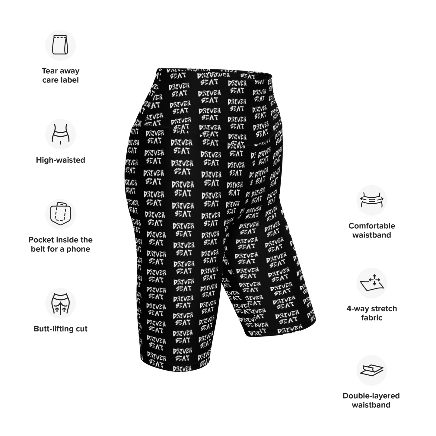 Logo Bike Shorts - Black