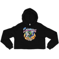 The World Is Yours Crop Hoodie - Black