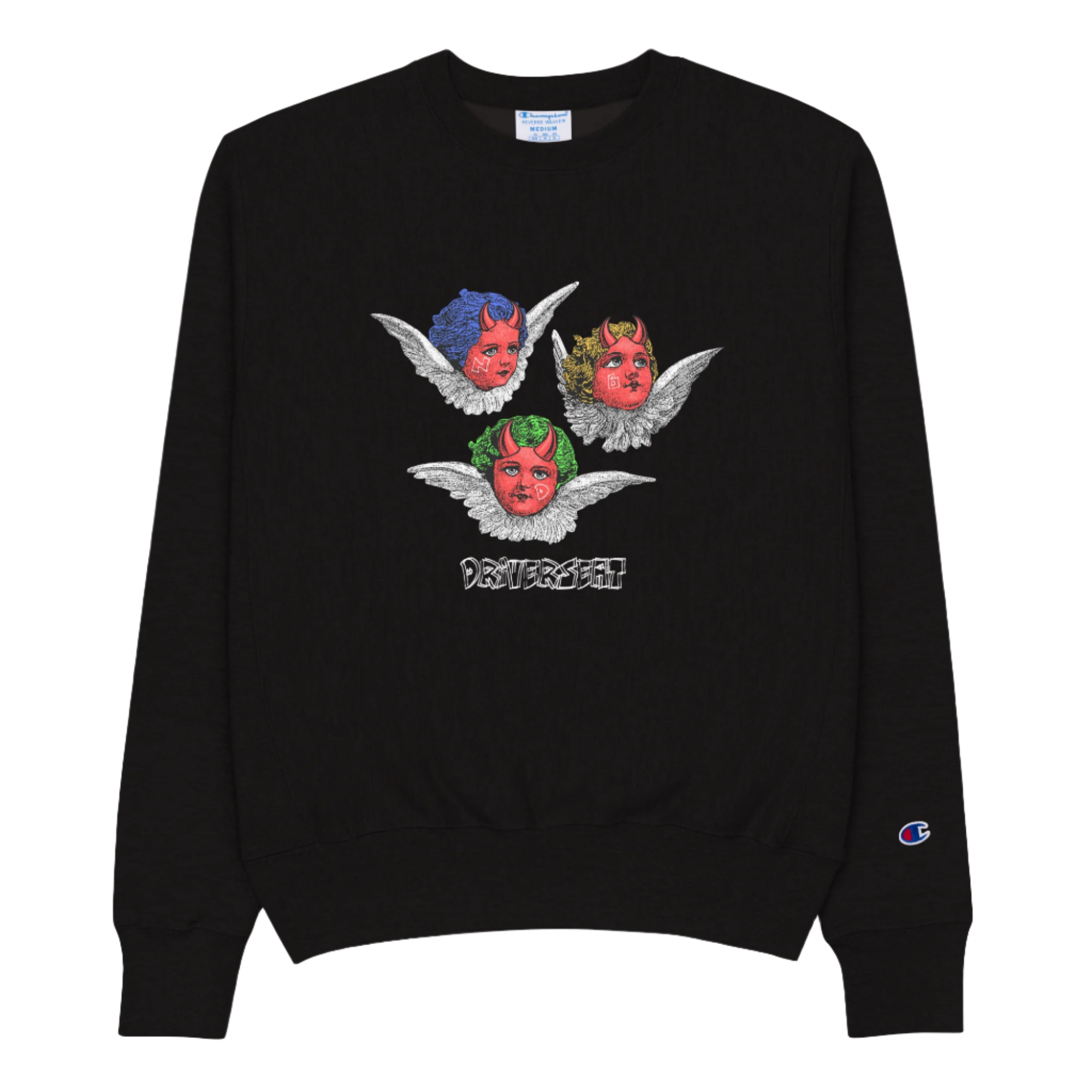 D'Evils Champion® Reverse Weave Sweatshirt - Black