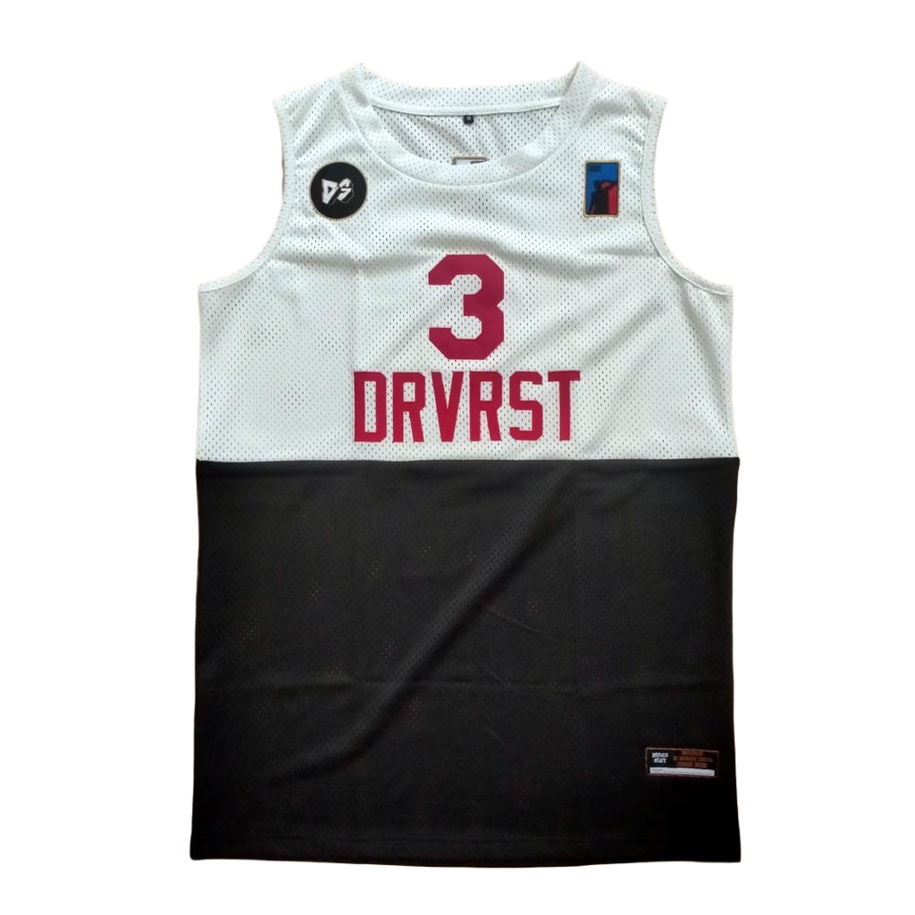 Split Jersey - White/Black