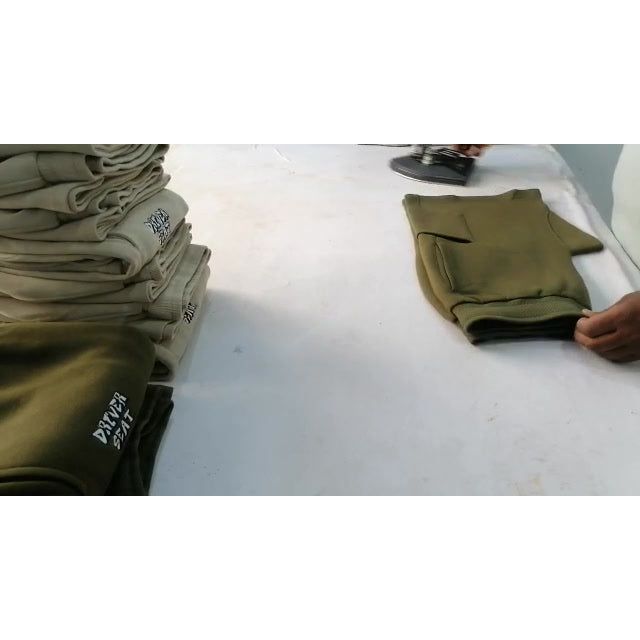 Fleece Cargo Shorts - Olive