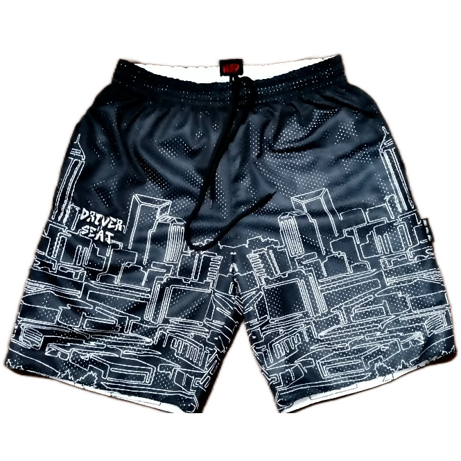 Reversible City AAU Shorts (Black/White)